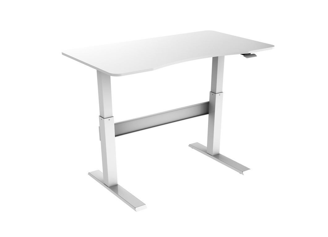 Gas Spring Height Adjustable Desk (scalloped top)