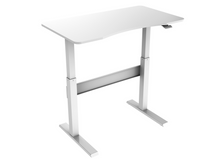 Load image into Gallery viewer, Gas Spring Height Adjustable Desk (scalloped top)