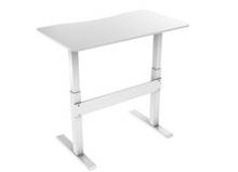 Load image into Gallery viewer, Gas Spring Height Adjustable Desk (scalloped top)