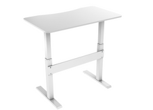 Load image into Gallery viewer, Gas Spring Height Adjustable Desk (scalloped top)
